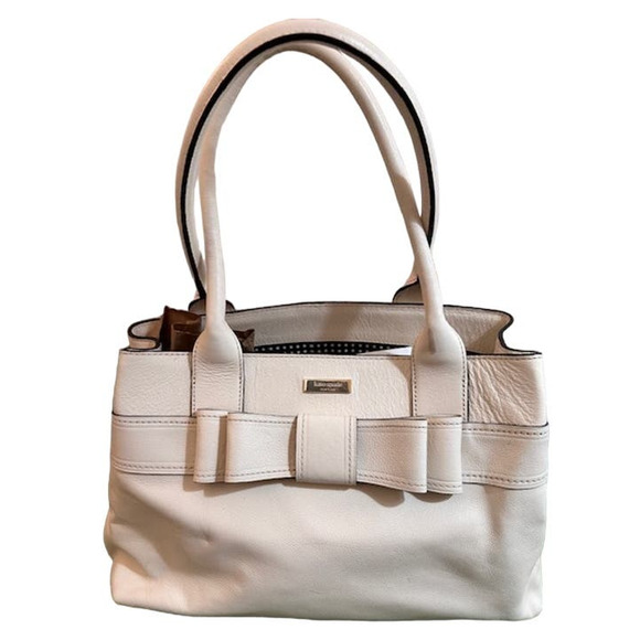 kate spade Handbags - Kate Spade Bow  Handbag Ivory